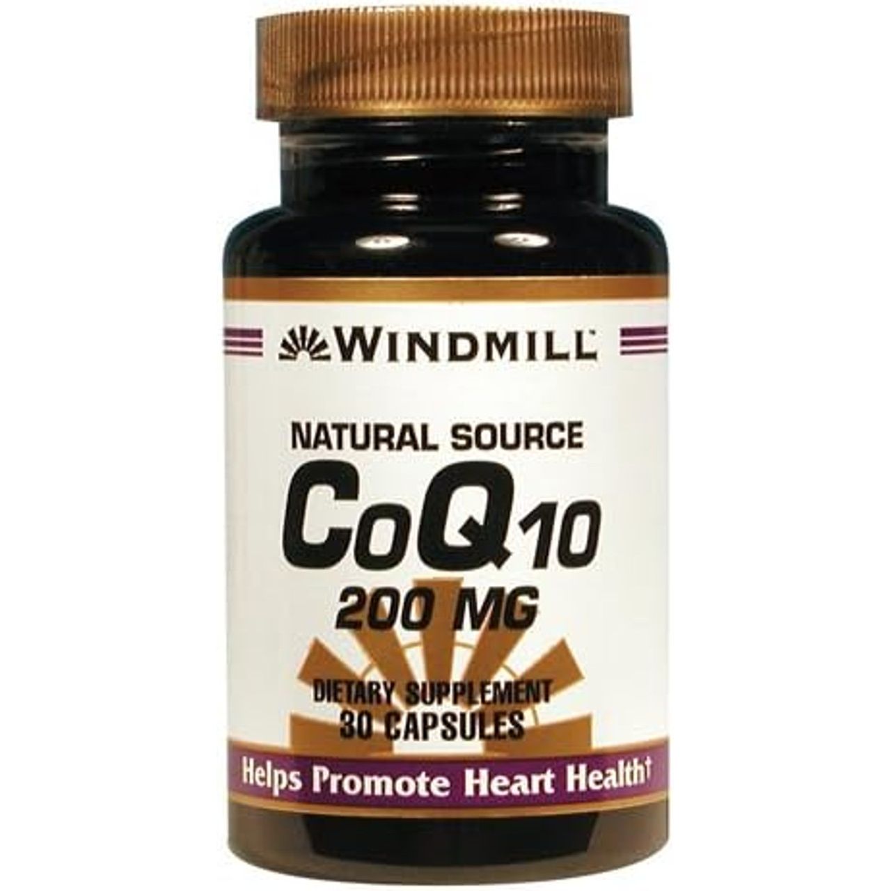 Windmill® Natural Source CoQ10 200 mg – Cardiovascular & Energy Support (Capsules)