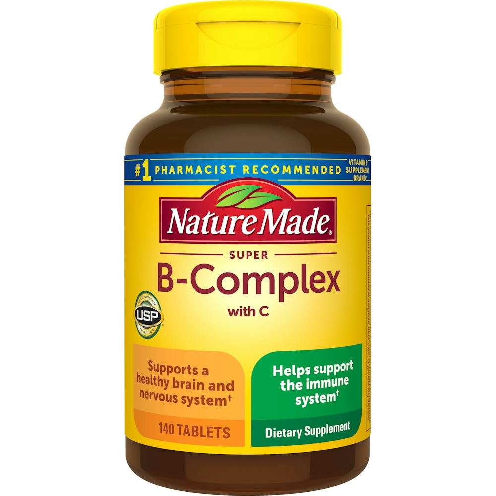 Nature Made B Complex, With C, Super, Tablets
