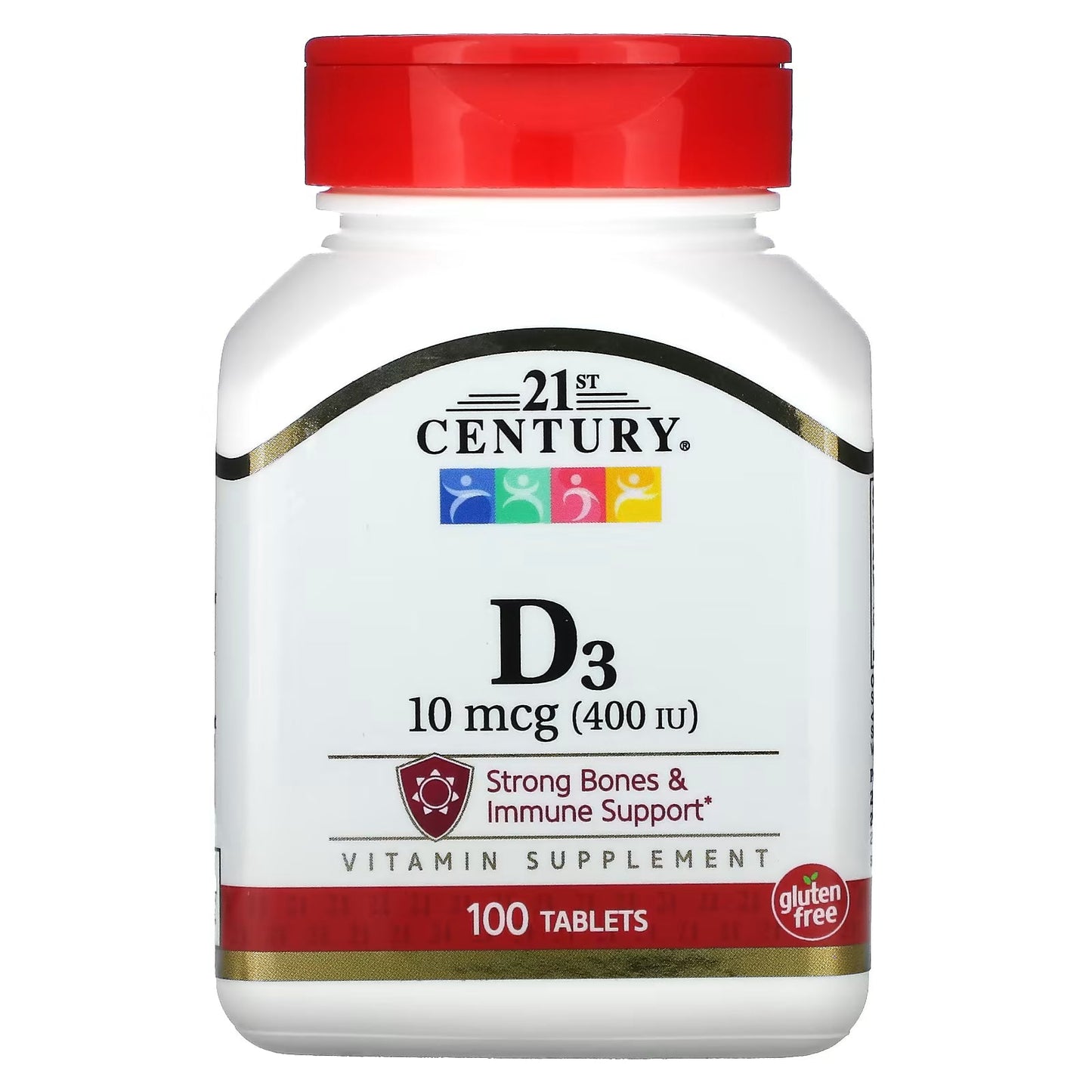 Vitamin D3 10 mcg (400 IU) Tablets, 100 Count, Unit Dose (UD)