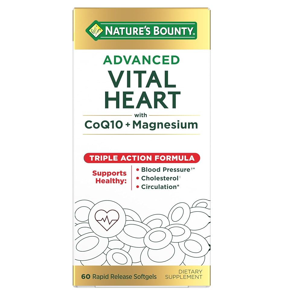 Nature's Bounty Advanced Vital Heart -- 60 Rapid Release Softgels