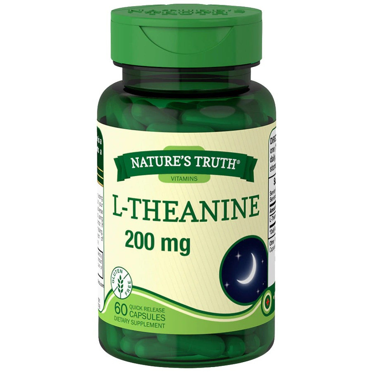 Nature's Truth L-Theanine 200 Mg Dietary Supplement Capsules