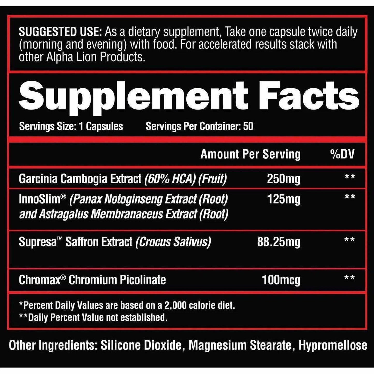 Alpha Lion Cravings Killer - 50 Capsules