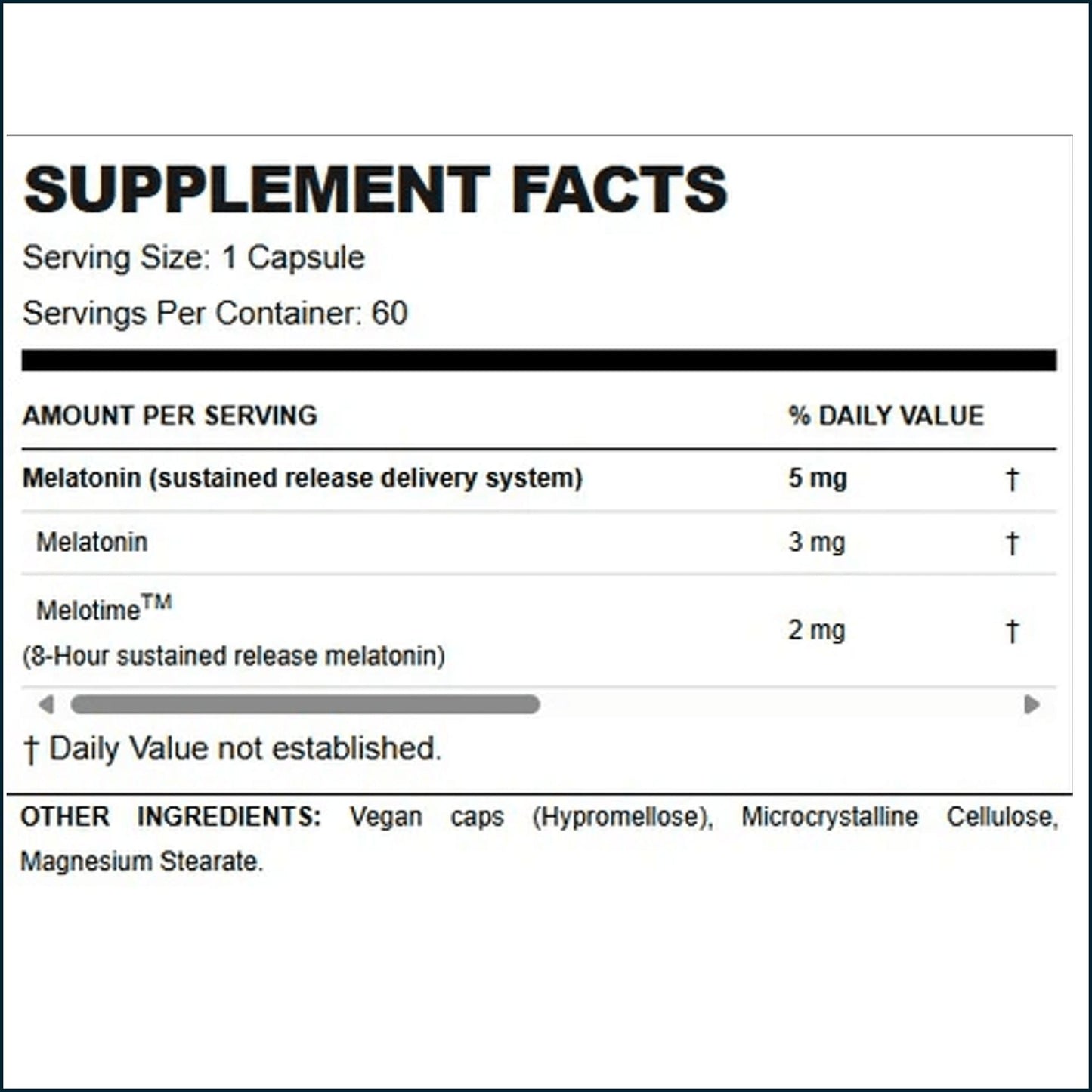 Allmax Melatonin HR, 60 Capsules
