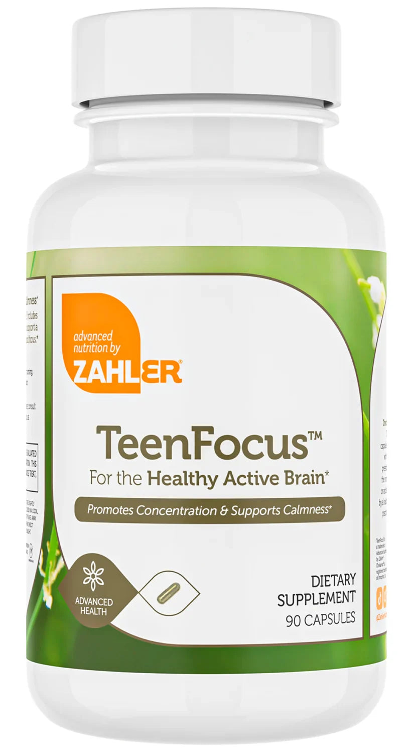 Zahler TeenFocus™ For the Healthy Active Brain Concentration & Calmness Support 90 Capsules