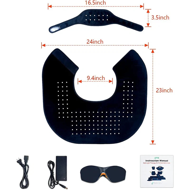 Red Light Therapy Wrap for Neck and Shoulder Pain Relief