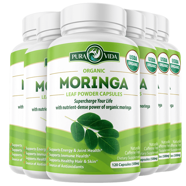USDA Organic Moringa Capsules (120 Ct.)