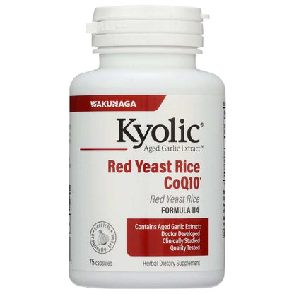 KYOLIC: Aged Garlic Extract Red Yeast Rice Plus CoQ10, 75 capsules