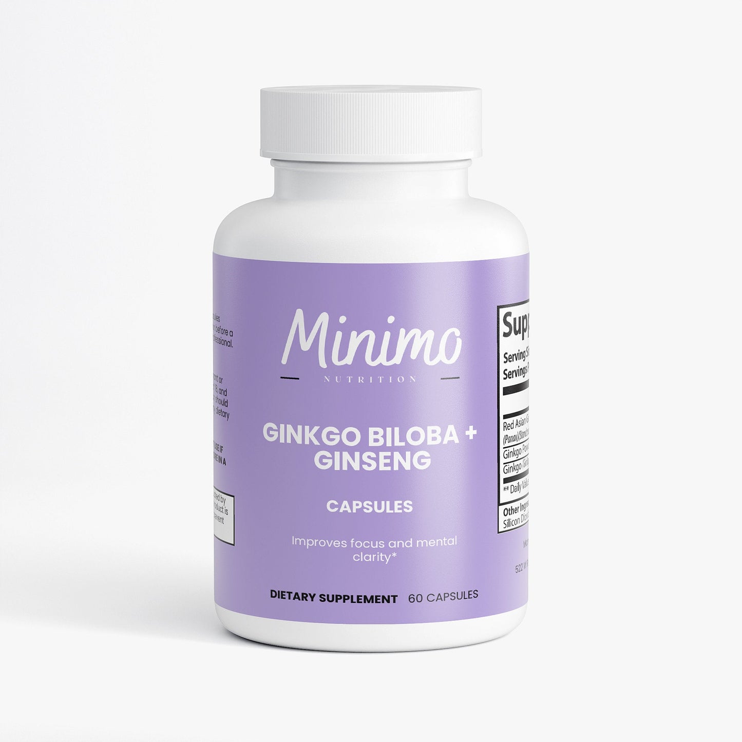 Ginkgo Biloba + Ginseng, 60 ct.