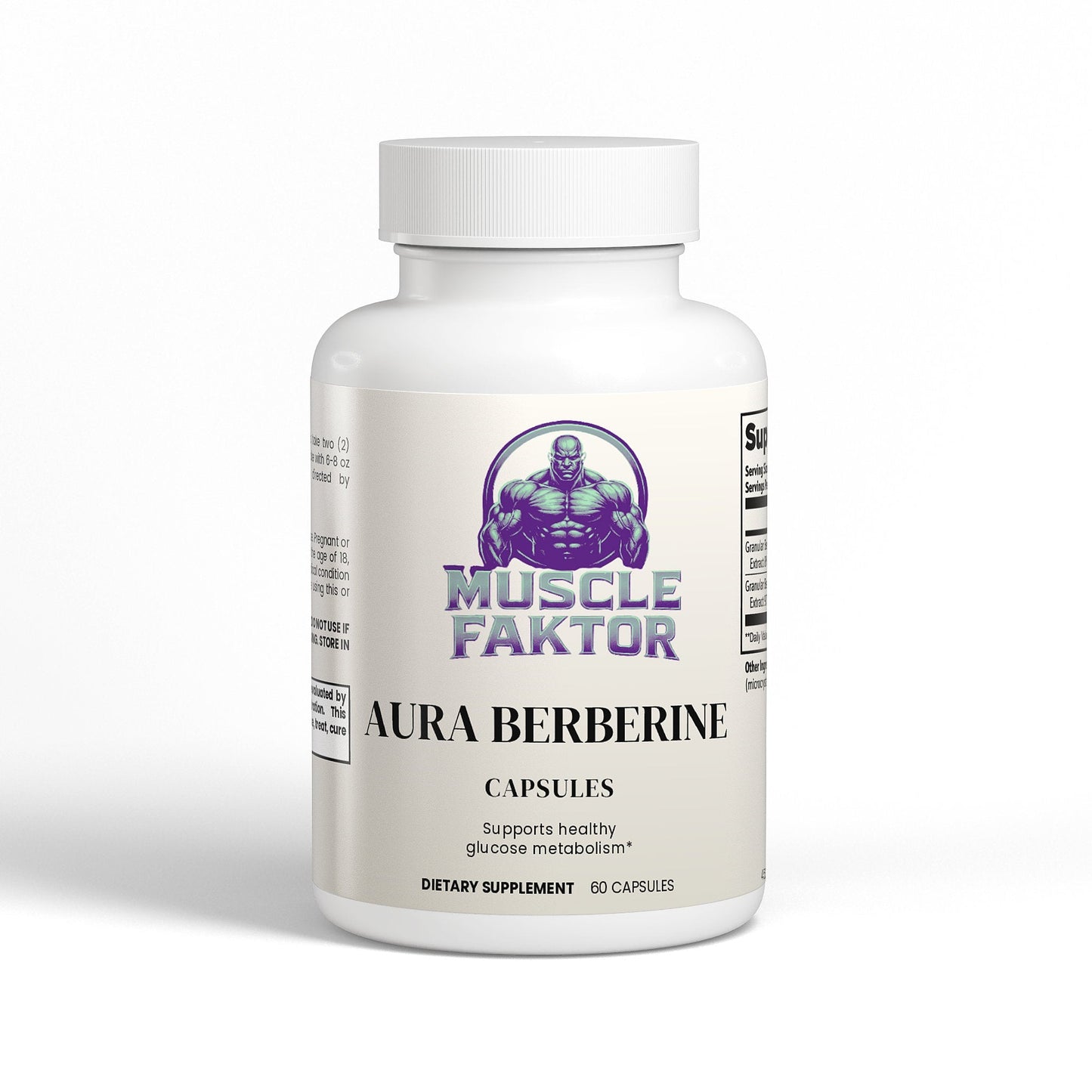 Muscle Faktor Berberine HCl 97% Supplement Capsules