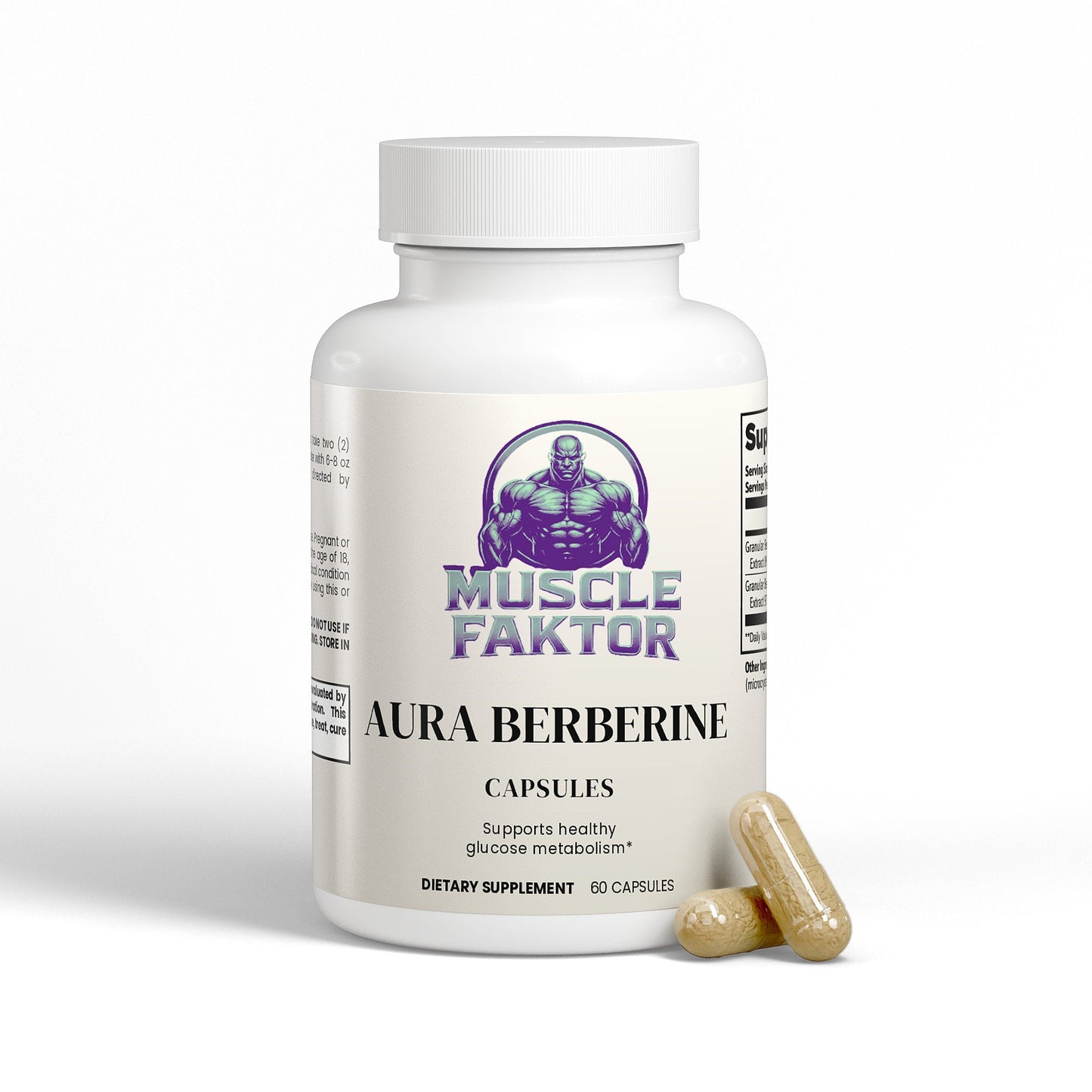 Muscle Faktor Berberine HCl 97% Supplement Capsules