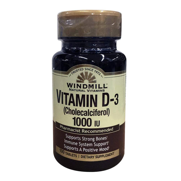 Windmill Natural Vitamin D 1000, Tablets