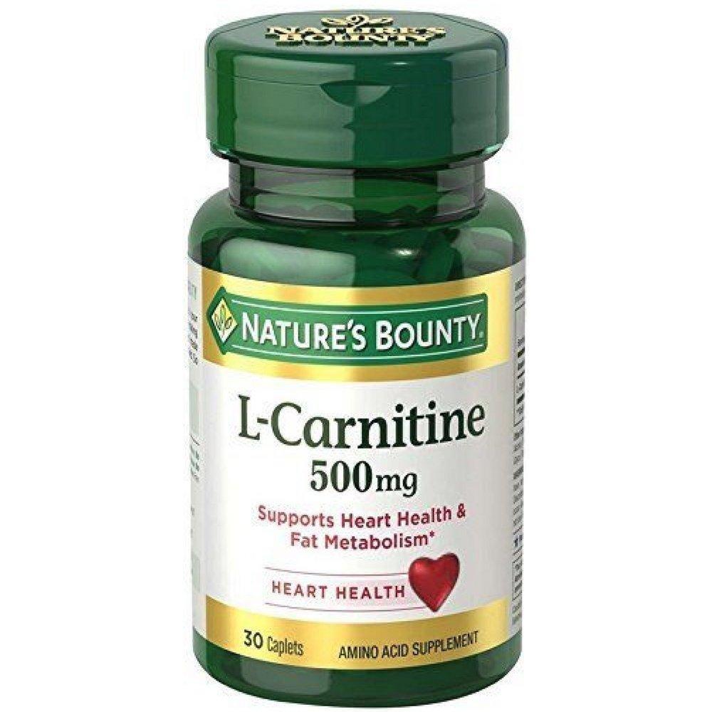 Nature's Bounty® L-Carnitine 500 mg Tablet, 30 EA