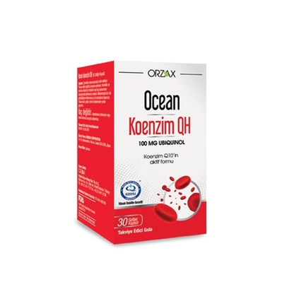 Ocean Nutrition Coenzyme Q10 Supplement - 100mg Ubiquinol, Antioxidant Support for Heart Health & Energy - 30 Capsules