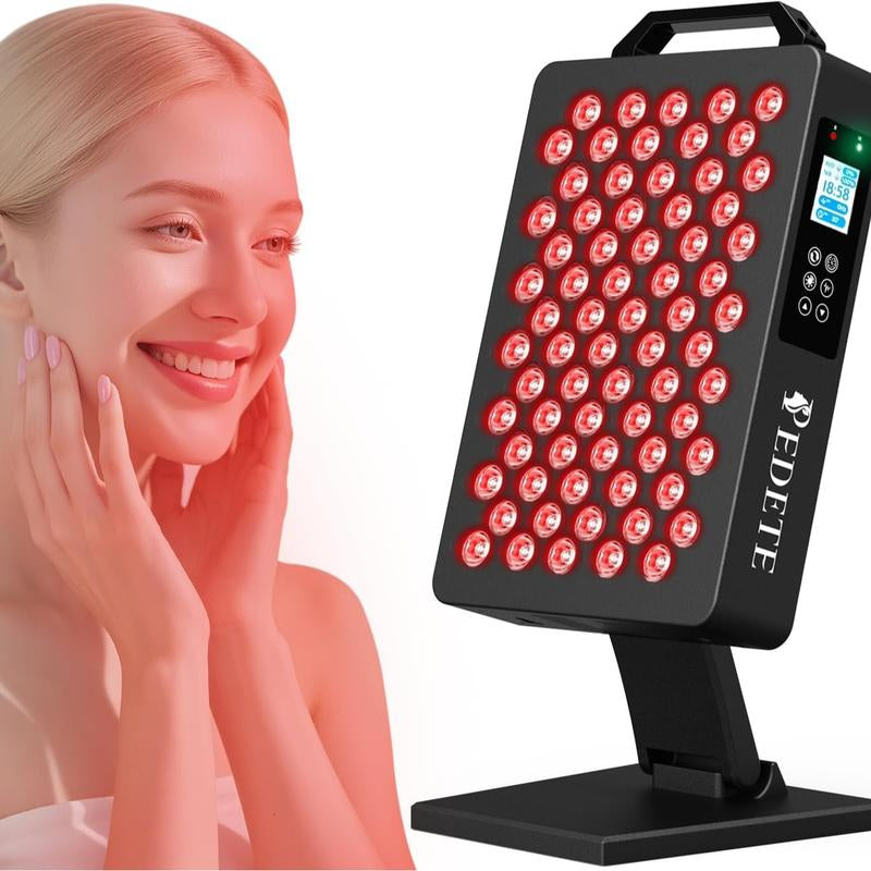 PEDETE Red Light Therapy Panel for Face & Body | Relieve Pain, Improve Skin & Sleep, High Power LED Light (630/660/810/850/940Nm)