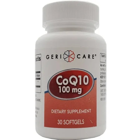 Geri Care CoQ10 100mg Strong Antioxidant Heart Health Support 100mg 120ct