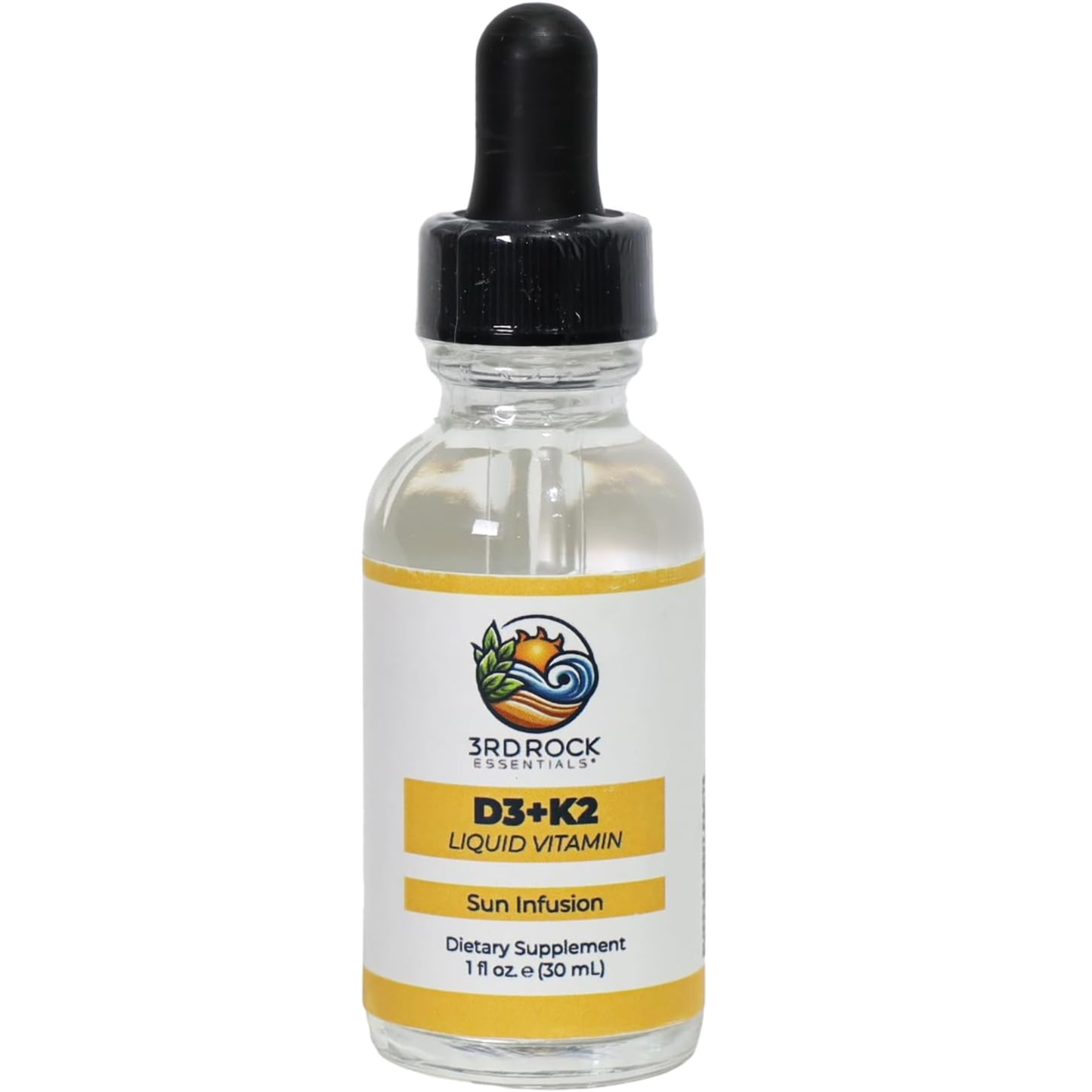 3rd Rock Essentials Vitamin D3 4000 IU + K2 MK-7 Liquid Drops