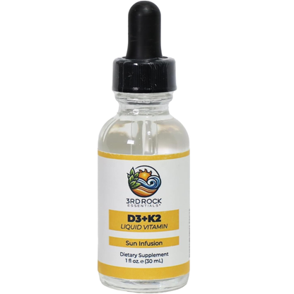 3rd Rock Essentials Vitamin D3 4000 IU + K2 MK-7 Liquid Drops