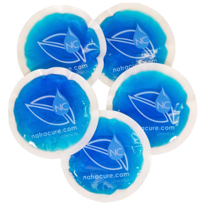 Small Gel Ice Cold Packs for Face – 4" Round, Reusable Cold Compress (5-Pack)