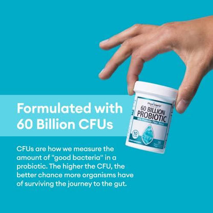 Organic Physician's Choice Probiotics 60 Billion CFU - 10