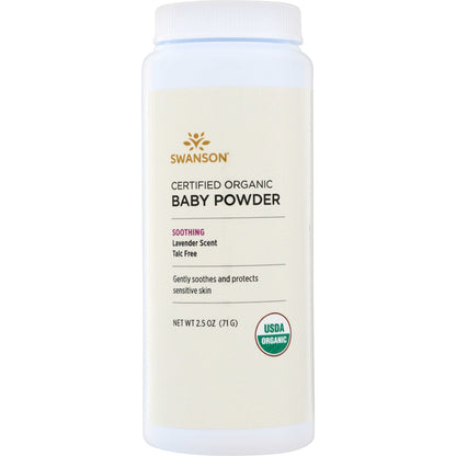 Certified Organic Baby Powder Talc Free - Lavender Scent