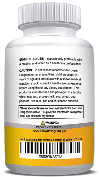 NusaPure Turmeric Curcumin 600 mg 60 Capsules Turmeric 95% Curcuminoids Dietary Supplement