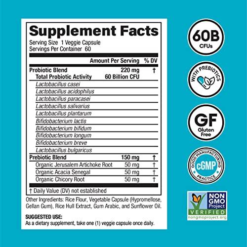Organic Physician's Choice Probiotics 60 Billion CFU - 10
