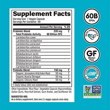 Organic Physician's Choice Probiotics 60 Billion CFU - 10