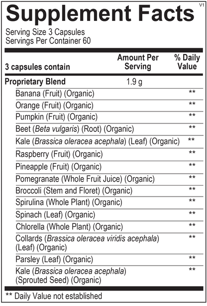 Indigo Greens Capsules 180ct
