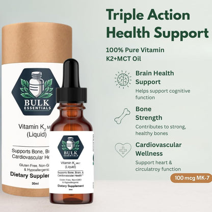 Vitamin K2 MK-7 Drops with MCT Oil