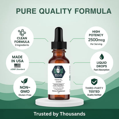 Vitamin B12 Liquid Drops – 2500 mcg methylcobalamin