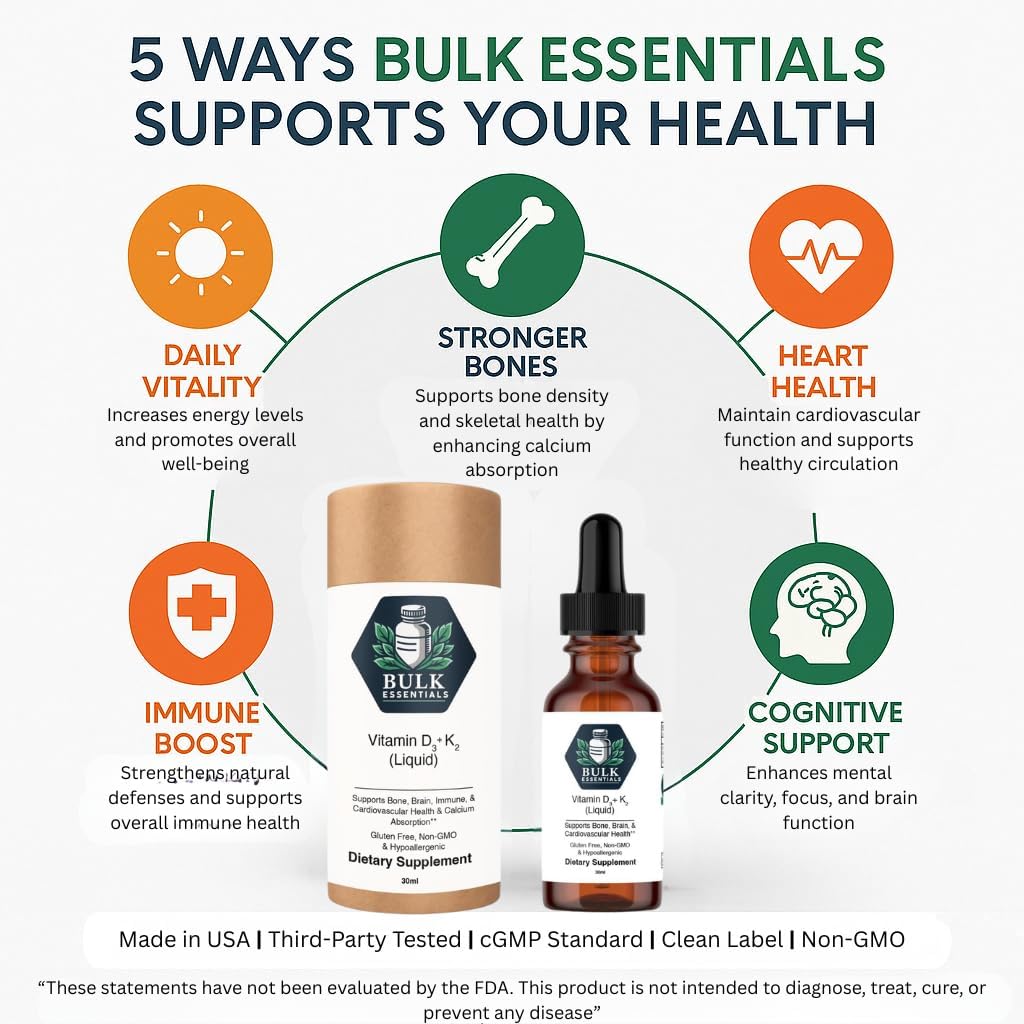 Vitamin D3+K2 Drops with MCT Oil