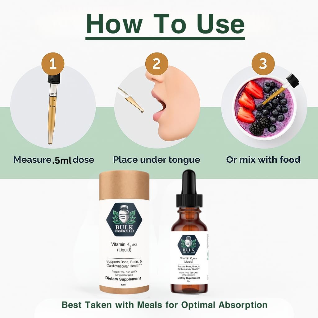 Vitamin K2 MK-7 Drops with MCT Oil