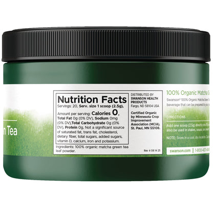 100% Organic Matcha Green Tea
