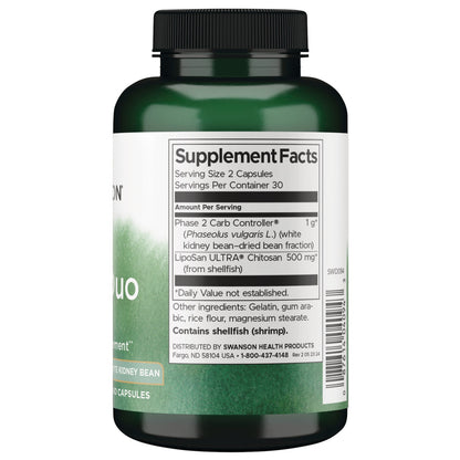Diet Duo - Features Chitosan and White Kidney Bean