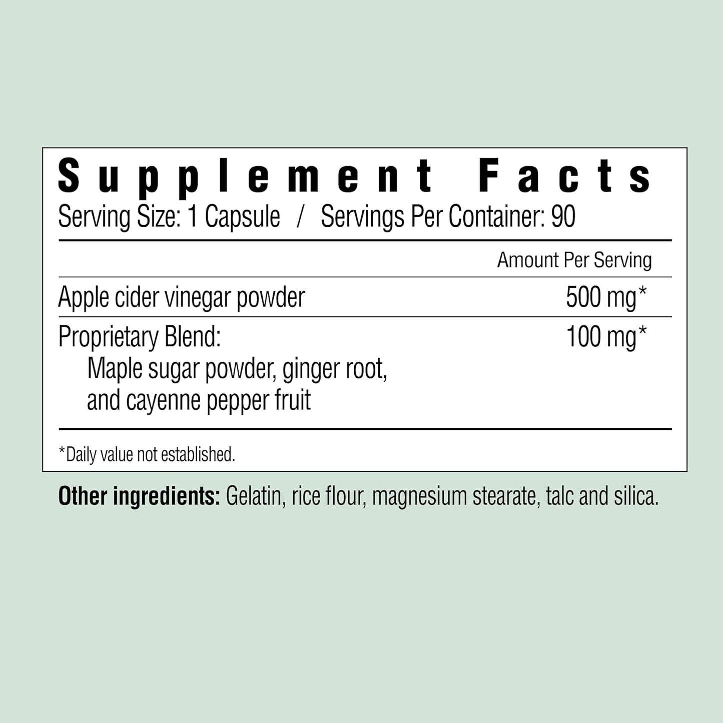 Country Farms Apple Cider Vinegar Capsules with Ginger, Cayenne & Maple – 90 Count