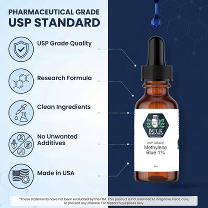Methylene Blue Pharmaceutical Grade 1% Solution Drops