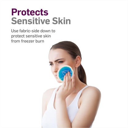 Small Gel Ice Cold Packs for Face – 4" Round, Reusable Cold Compress (5-Pack)
