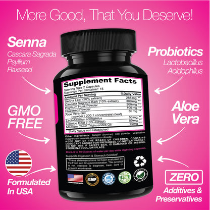 7 Day Cleanse Program | Colon Detox with Natural Laxative for Constipation & Bloating