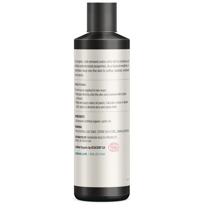 Certified Organic Cold-Pressed Castor Oil