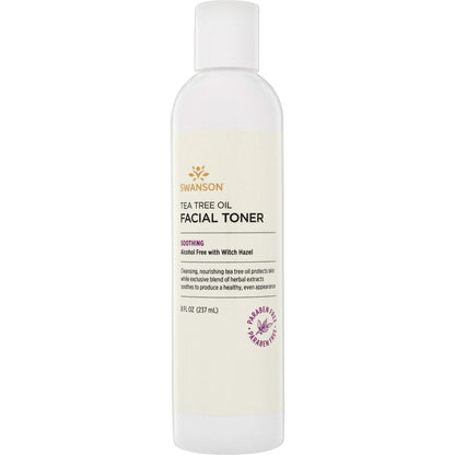 Tea Tree Oil Facial Toner - Alcohol Free with Witch Hazel