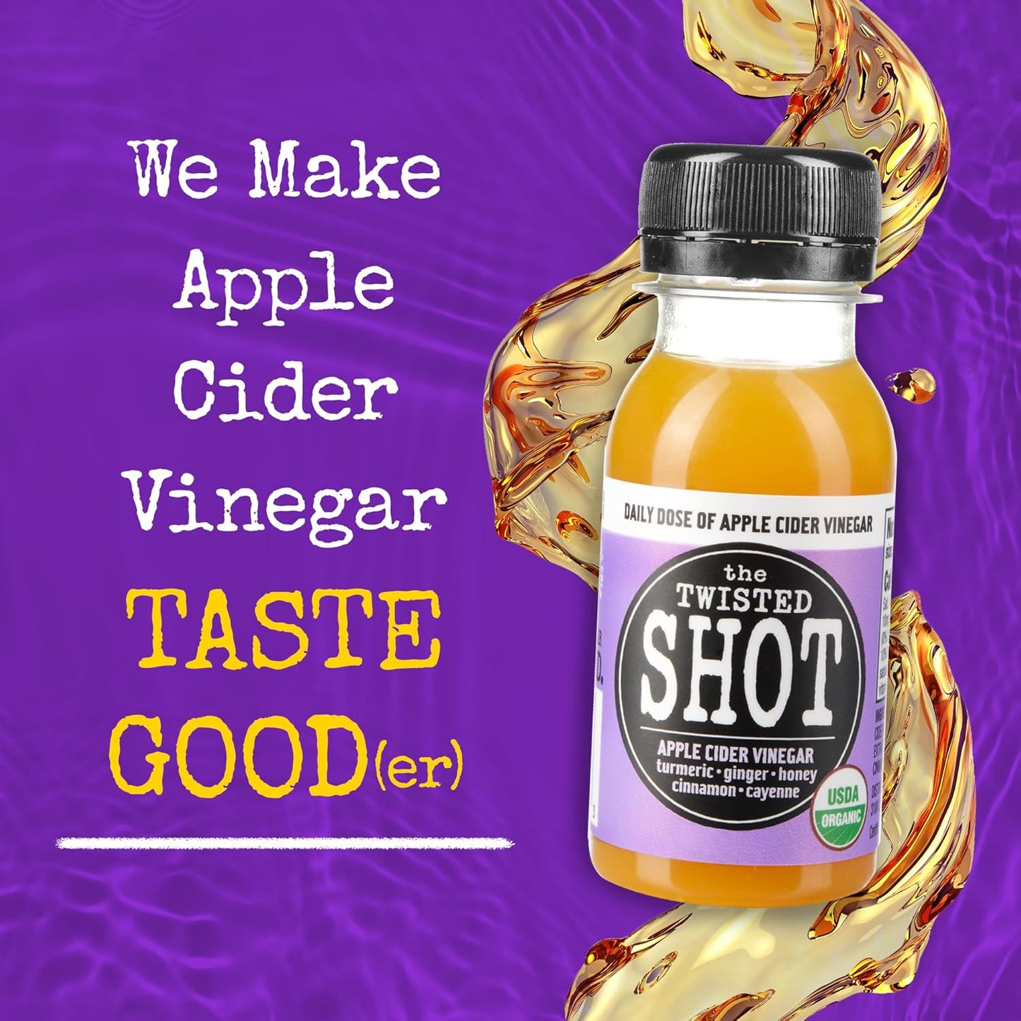 The Twisted Shot Organic Apple Cider Vinegar Wellness Shots