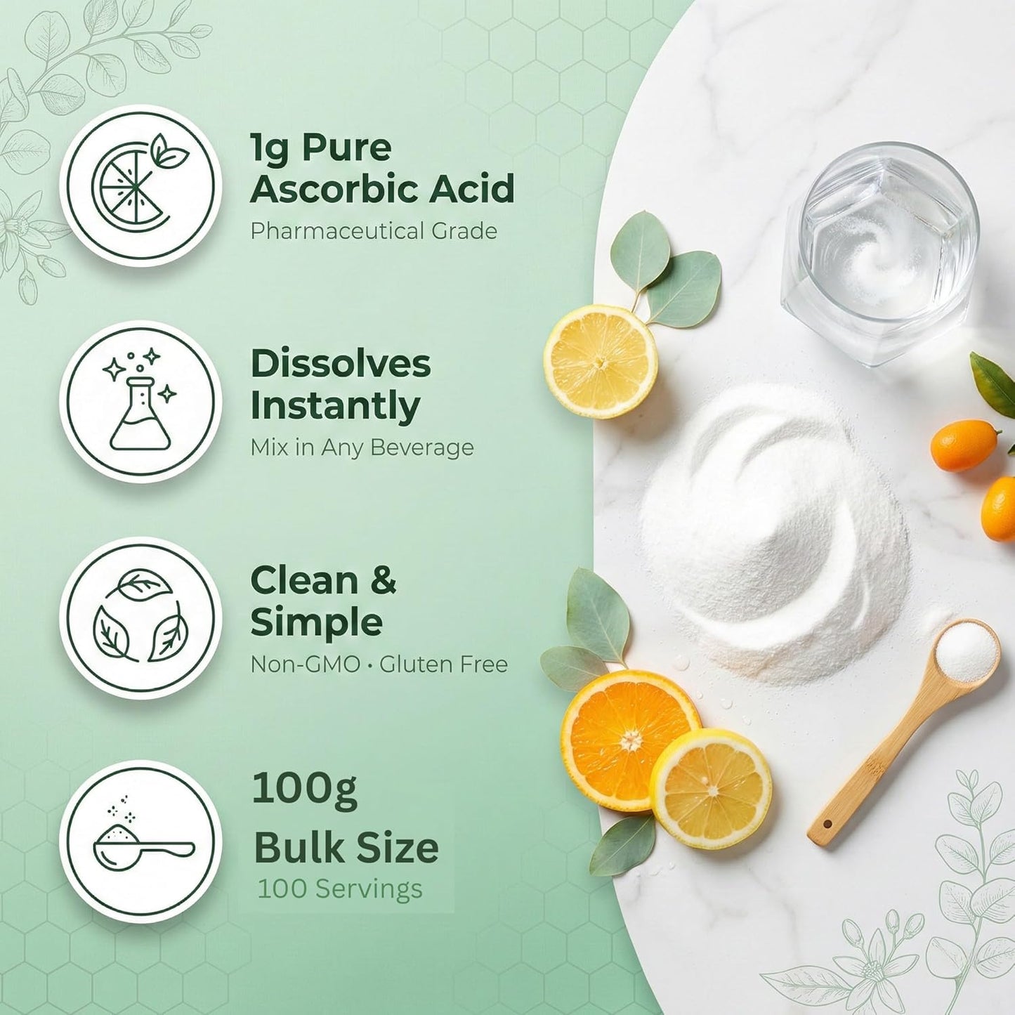 Pure Vitamin C Powder Supplement