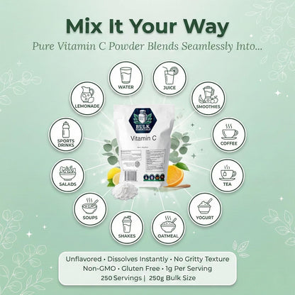 Pure Vitamin C Powder Supplement