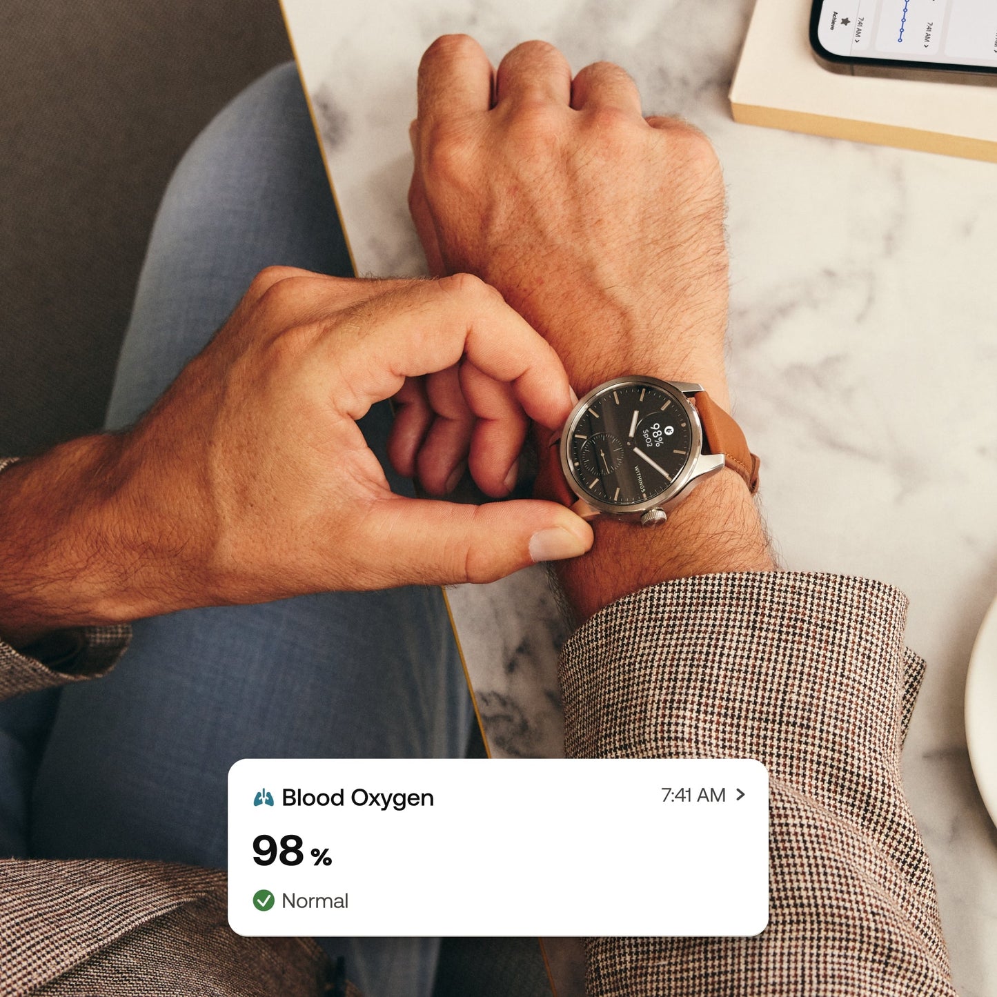 Withings ScanWatch 2 Smart Watch, 42mm, Black HWA10-MODEL 4-ALL-INT