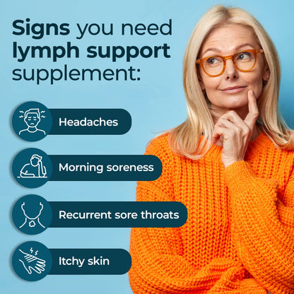PUREHEALTH RESEARCH Lymph System Support Supplement - Lymphatic Drainage Supplement with Dandelion Extract, Cleavers, Burdock Powder - Reduce Swelling and Cleanse Lymph - 1 Bottle, Brown
