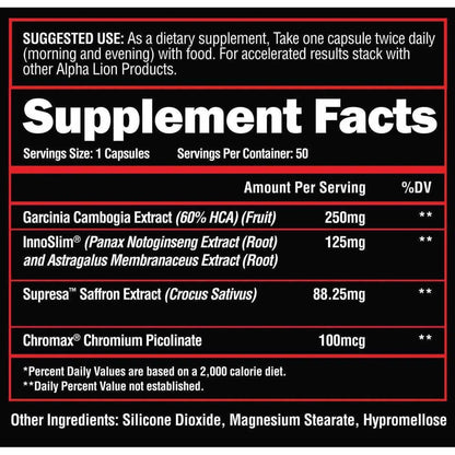 Alpha Lion Cravings Killer - 50 Capsules