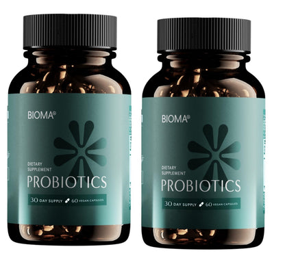 BIOMA Probiotics Digestive Health Gut Support for Men & Women 60 Capsules