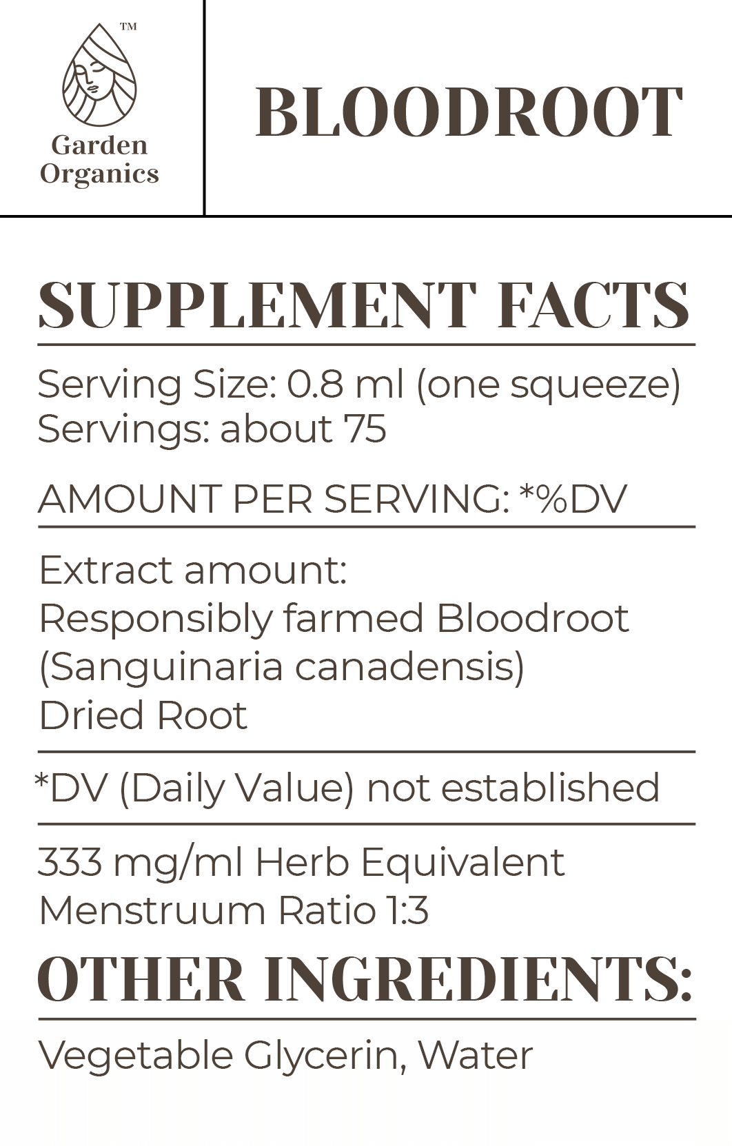 Bloodroot Tincture