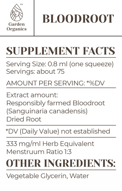 Bloodroot Tincture