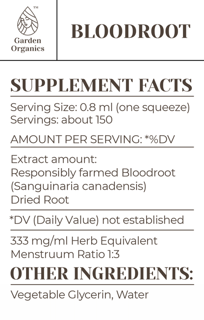 Bloodroot Tincture
